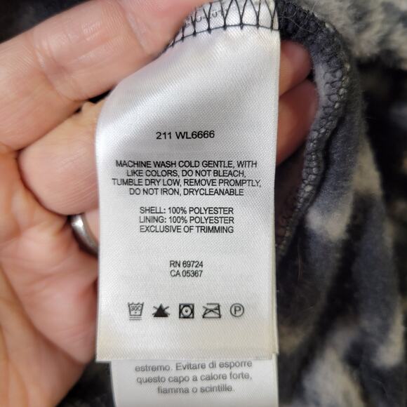 Columbia Women's Gray Hash Pattern Full Zip Fleece, L - Picture 11 of 12